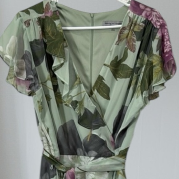 Danny & Nicole NWT Chiffon Floral Print Dress - Picture 3 of 12